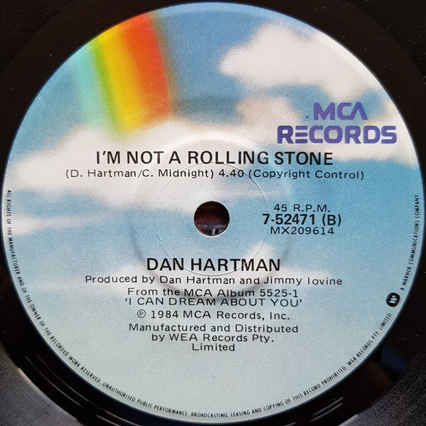 Dan Hartman : We Are The Young / I'm Not A Rolling Stone (7", Single)