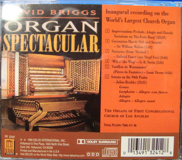 David Briggs (5) : Organ Spectacular (CD, Album)