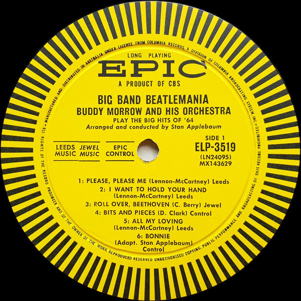 Buddy Morrow And His Orchestra : Big Band Beatlemania (The Big Hits Of 1964) (LP, Album, Mono)