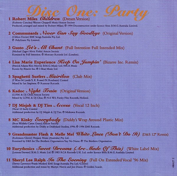 Various Track Selection By Kate Monroe : 1997 Sydney Gay & Lesbian Mardi Gras (Party Anthems Three) (CD, Comp, Mixed + CD, Comp)
