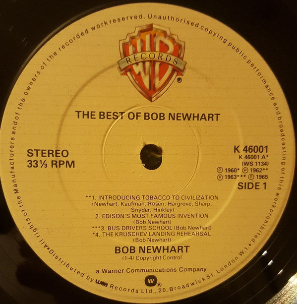 Bob Newhart : The Best Of Bob Newhart (LP, Comp)