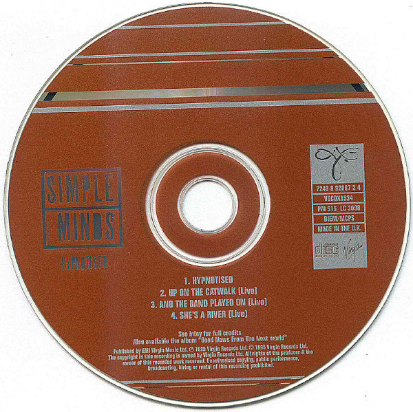 Simple Minds : Hypnotised (Box, S/Edition + CD, Single, Ltd)