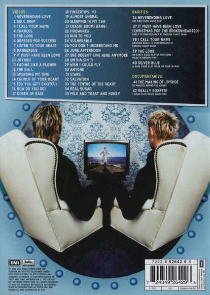 Roxette : All Videos Ever Made & More! (The Complete Collection 1987-2001) (DVD-V, Comp, PAL, R0)