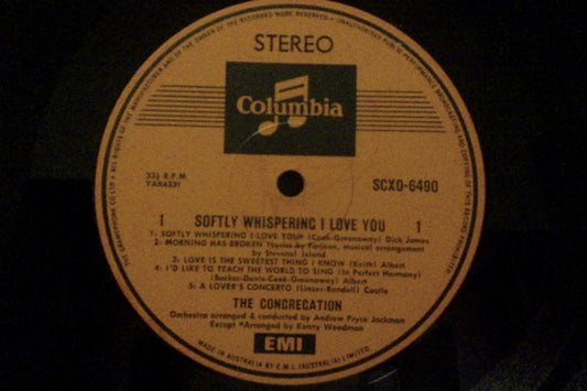 The Congregation* : Softly Whispering I Love You (LP, Album)