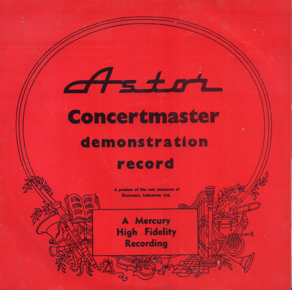 Various : Astor Concertmaster Demonstration Record (10", Promo)