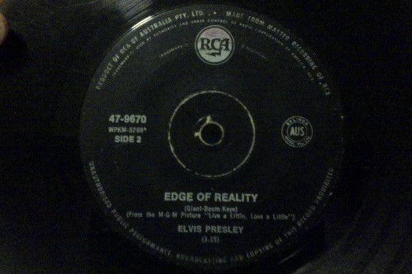 Elvis Presley : Edge Of Reality (7", Single)