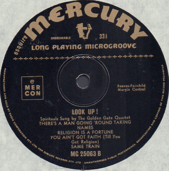The Golden Gate Quartet : Look Up! (10", Album)