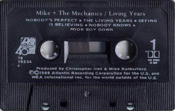 Mike & The Mechanics : Living Years (Cass, Album, c ,)