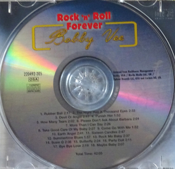 Bobby Vee : Rock 'N' Roll Forever  (CD, Comp)