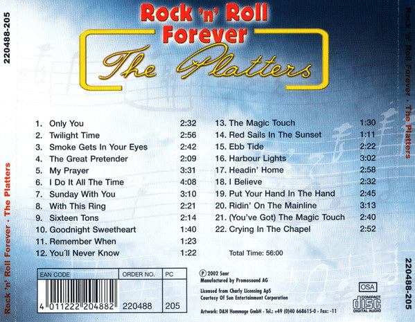 The Platters : Rock 'N' Roll Forever (CD, Comp)