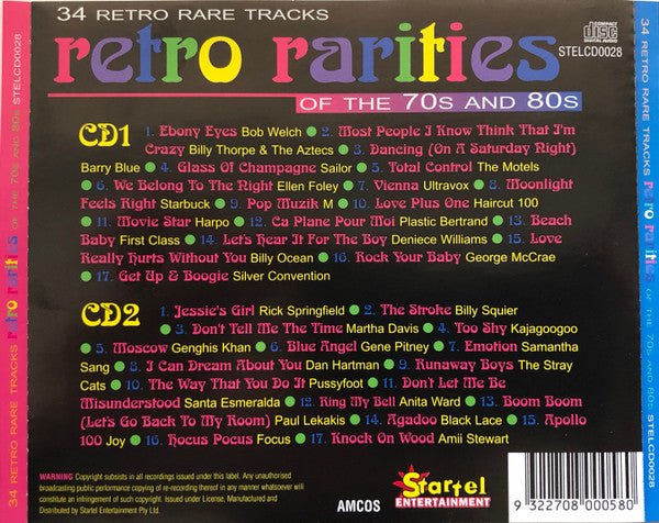 Buy Various : Retro Rarities Of The 70s And 80s (2xCD, Comp) Online for ...