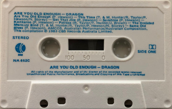 Dragon (5) : Are You Old Enough (Cass, Comp)