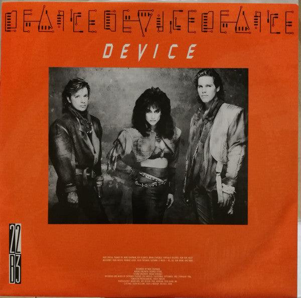 Device (2) : 22B3 (LP, Album)