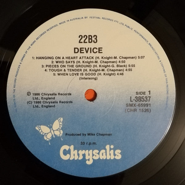 Device (2) : 22B3 (LP, Album)