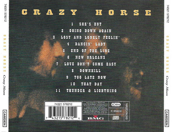 Crazy Horse : Crazy Moon (CD, Album, RE)
