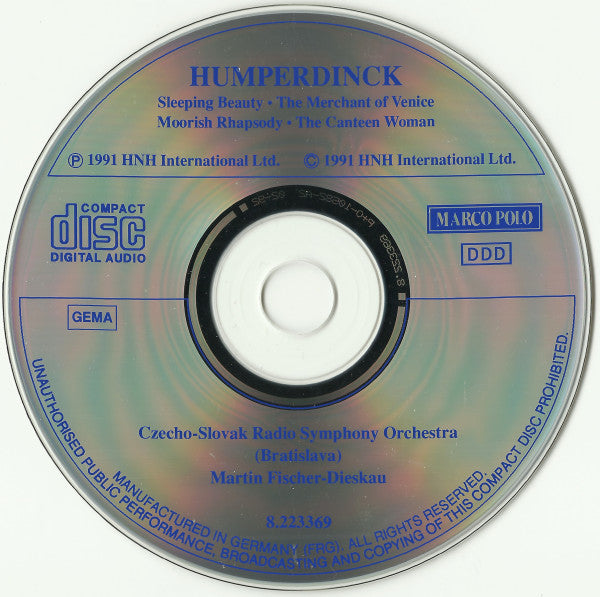 Engelbert Humperdinck (2) - Czecho-Slovak Radio Symphony Orchestra (Bratislava)*, Martin Fischer-Dieskau : Orchestral Works (CD, Album)