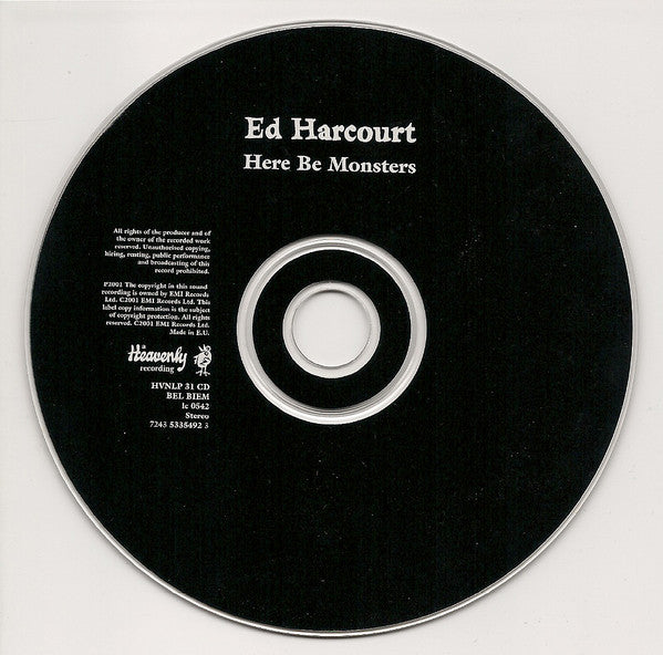 Ed Harcourt : Here Be Monsters (CD, Album)