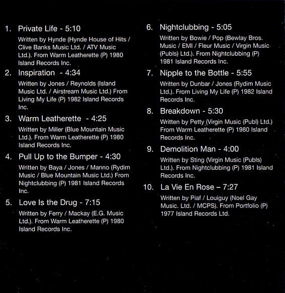 Grace Jones : Classic Grace Jones (CD, Comp, RM)