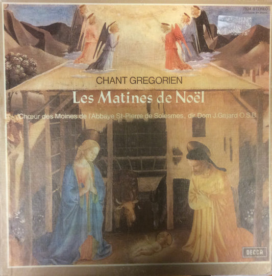 Chœur Des Moines De L'Abbaye Saint-Pierre De Solesmes, Dom J. Gajard O.S.B.* : Les Matines De Noël (LP)