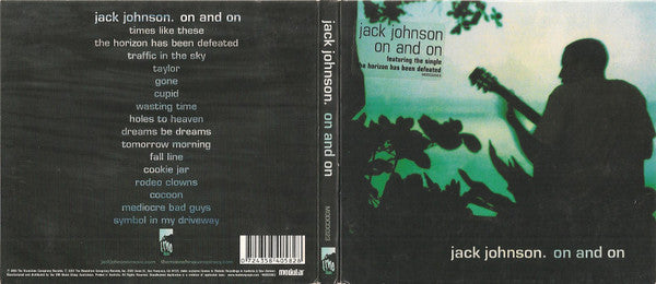 Jack Johnson : On And On (CD, Album, Dig)
