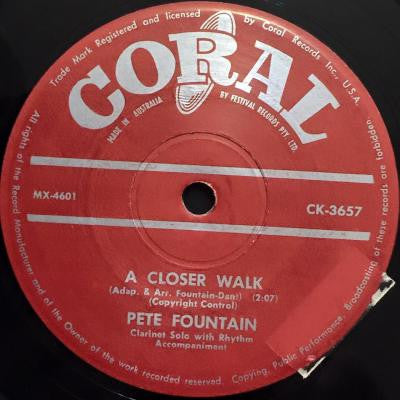 Pete Fountain : A Closer Walk / Do You Know What It Means To Miss New Orleans (7", Single)