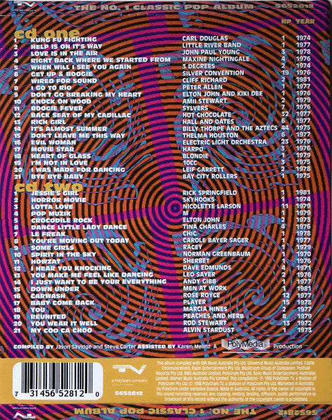 Various : The No.1 Classic Pop Album (2xCD, Comp)