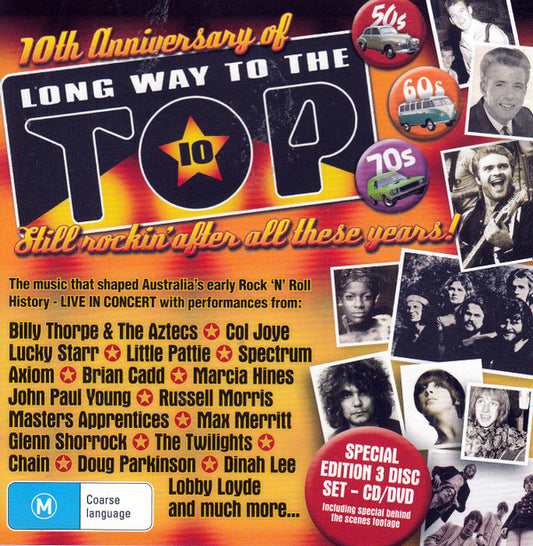 Various : 10th Anniversary Of Long Way To The Top (CD, Comp + DVD-V)