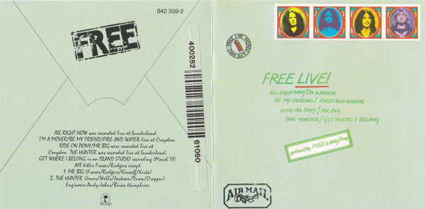 Free : Free Live (CD, Album, RE)
