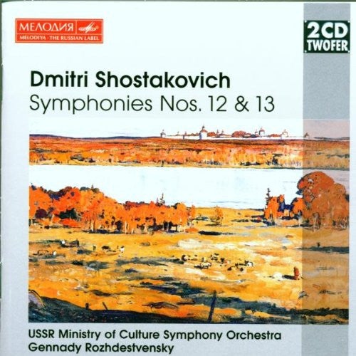 USSR Ministry Of Culture Symphony Orchestra*, Gennadi Rozhdestvensky, Dmitri Shostakovich : Symphonies Nos. 12 & 13 (2xCD, Comp, RE)