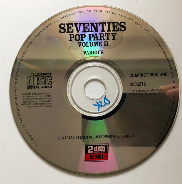 Various : Seventies Pop Party Volume II (2xCD, Comp)