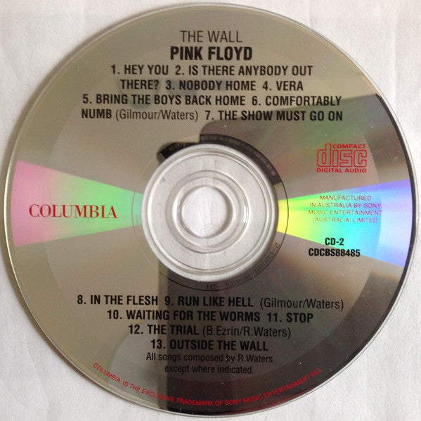Pink Floyd : The Wall (2xCD, Album, RE)