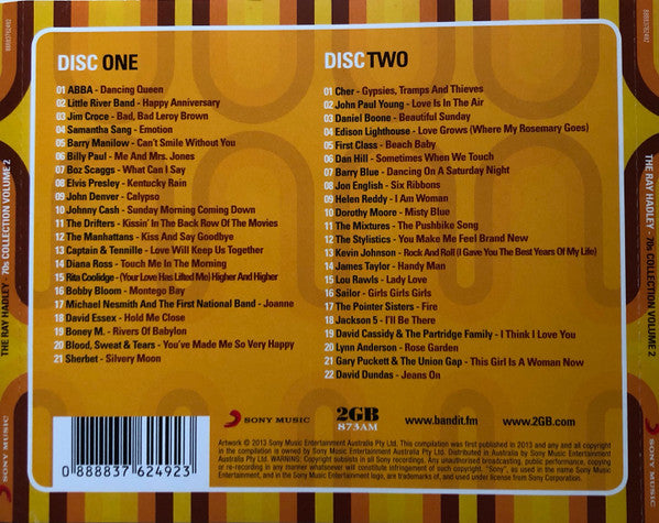 Various : The Ray Hadley 70s Collection Volume 2 (2xCD, Comp)