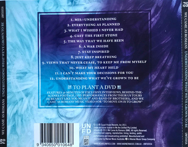 We Came As Romans : Understanding What We've Grown To Be (CD, Album, Ltd + DVD)