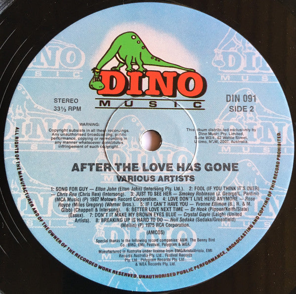 Various : After The Love Has Gone (LP, Comp)