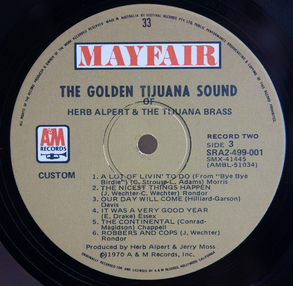 Herb Alpert & The Tijuana Brass : The Golden Sounds of Herb Alpert and the Tijuana Brass (2xLP, Comp)