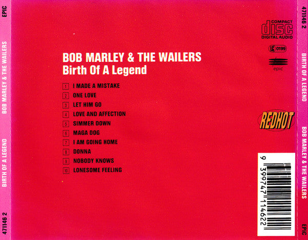 Bob Marley & The Wailers Featuring Peter Tosh : The Birth Of A Legend (CD, Comp, RE)
