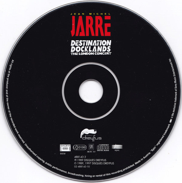 Jean Michel Jarre* : Destination Docklands (The London Concert) (CD, Album, RE, RM)