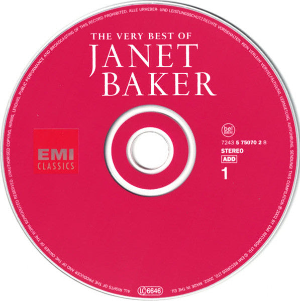 Janet Baker : The Very Best Of Janet Baker (2xCD, Comp)