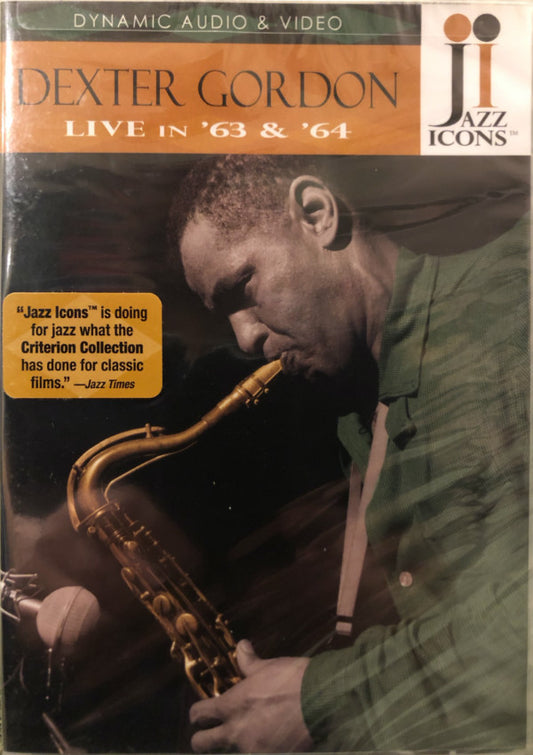 Dexter Gordon : Live In '63 & '64 (DVD-V, Mono, B&W)