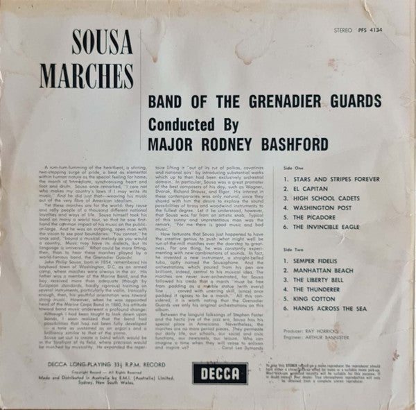 The Band Of The Grenadier Guards : Sousa Marches (LP)