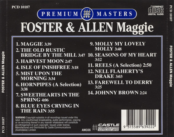 Foster & Allen : Maggie (CD, Album, RE)