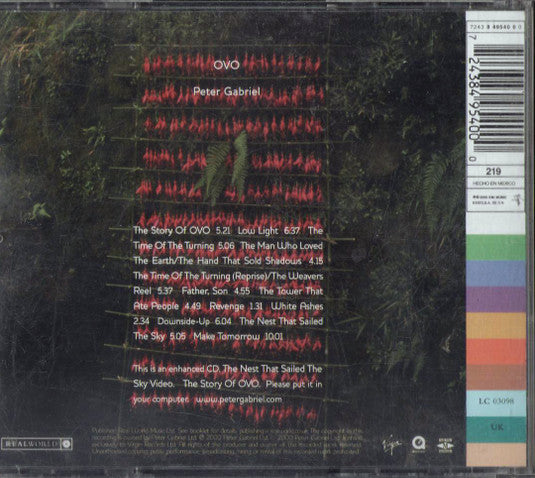 Peter Gabriel : OVO (CD, Album, Enh)