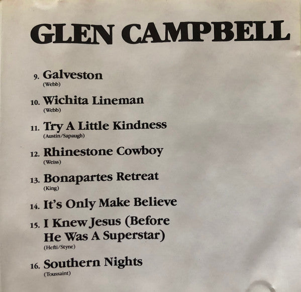 Tony Christie & Glen Campbell : The Very Best Of Tony Christie & Glen Campbell (CD, Comp)