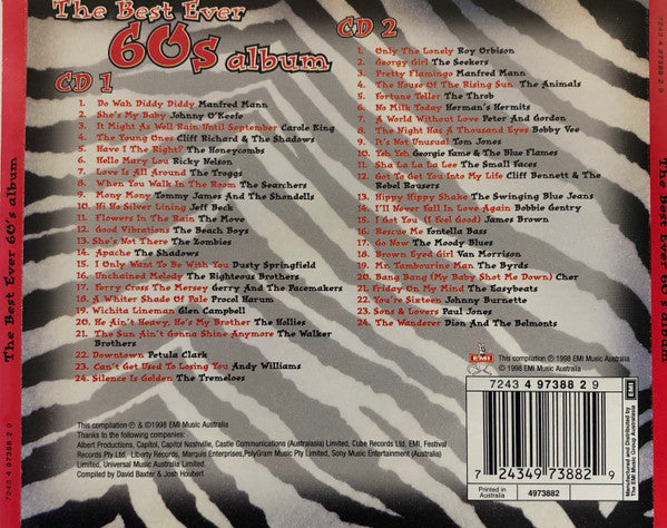 Various : The Best Ever 60s Album (2xCD, Comp)