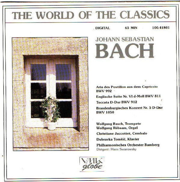 Johann Sebastian Bach - Wolfgang Basch, Wolfgang Rübsam (2), Christiane Jaccottet, Dubravka Tomšić*, Philharmonisches Orchester Bamberg* Dirigent: Hans Swarowsky (2) : Aria Des Postillon Aus Dem Capriccio BWV 992 / Englische Suite Nr. VI D-Moll BWV 811 / Toccata D-Dur BWV 912 / Brandenburgisches Konzert Nr. 5 D-Dur BWV 1050 (CD, Comp)