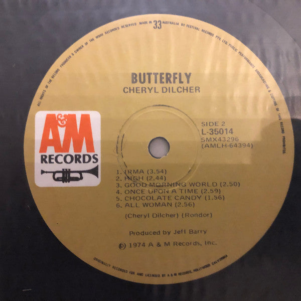 Cheryl Dilcher : Butterfly (LP, Album)