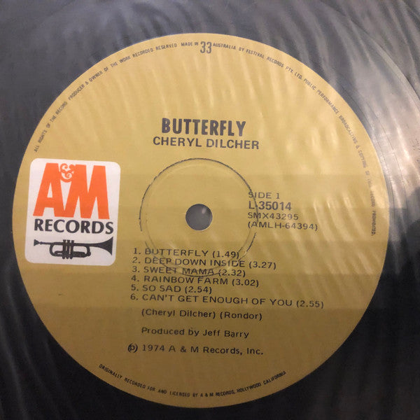 Cheryl Dilcher : Butterfly (LP, Album)