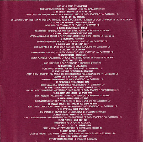 Various : Heartbeat (75 Classic Tracks From The 60s) (3xCD, Comp)