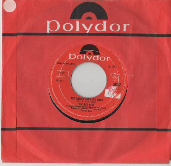 The Bee Gees* : The Singer Sang His Song (7", Single, Mono)