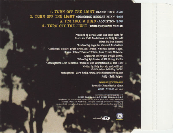Nelly Furtado : Turn Off The Light (CD, Single, Enh)